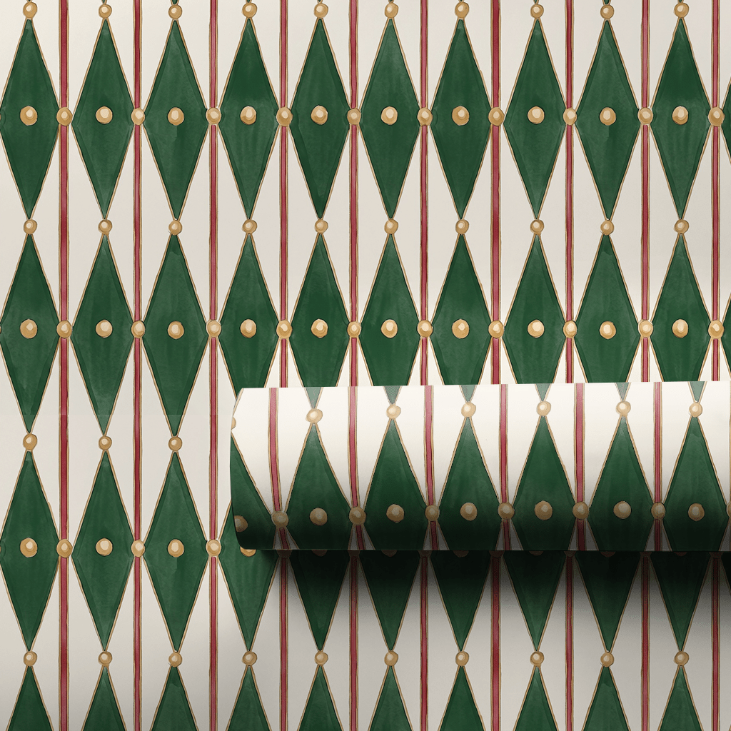 Royal Harlequin Lattice - Wrapping Paper - Aspen & Arlo