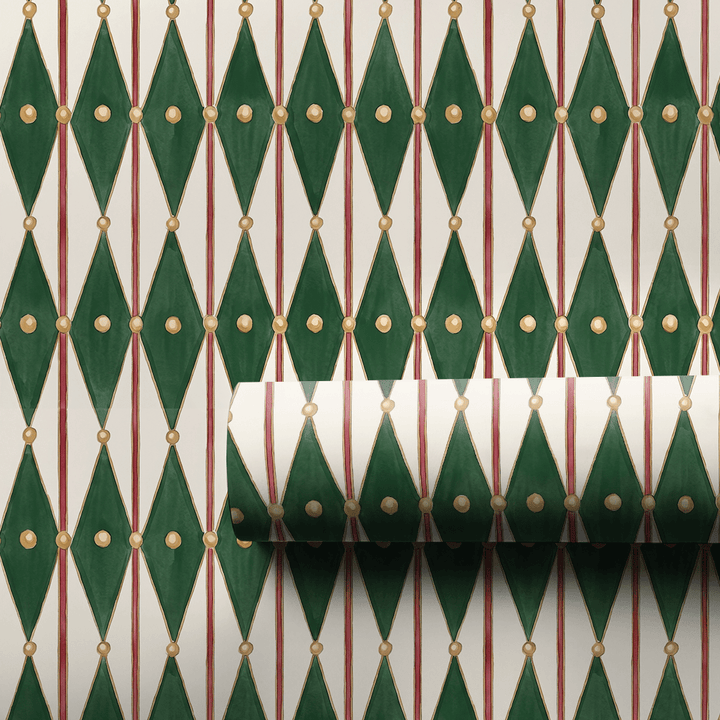 Royal Harlequin Lattice - Wrapping Paper - Aspen & Arlo