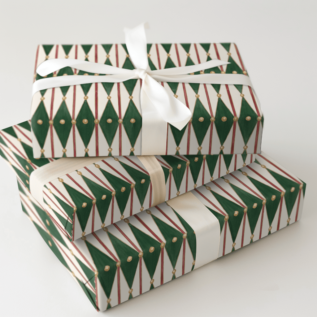 Royal Harlequin Lattice - Wrapping Paper - Aspen & Arlo