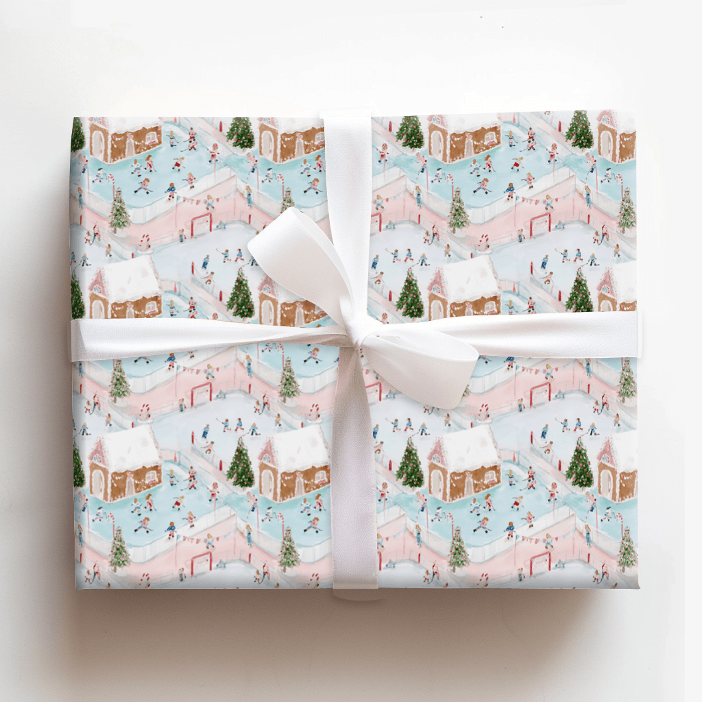 Rinkside Village - Wrapping Paper - Aspen & Arlo