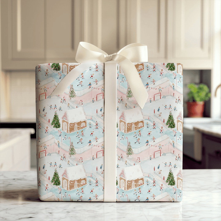 Rinkside Village - Wrapping Paper - Aspen & Arlo