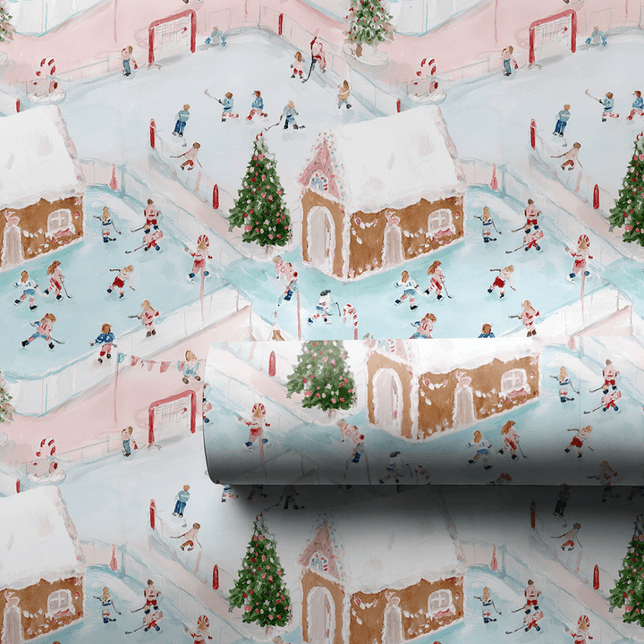 Rinkside Village - Wrapping Paper - Aspen & Arlo