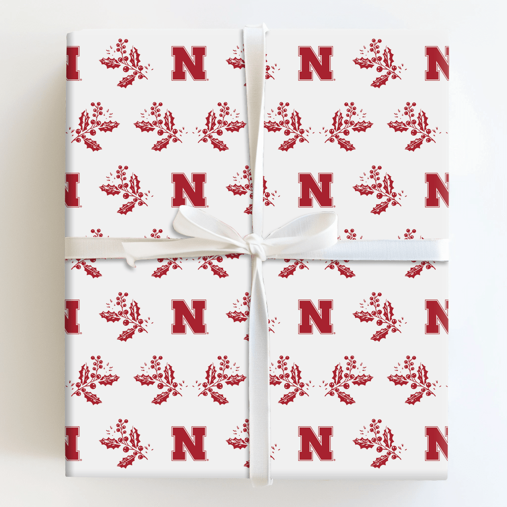 Big Red Holly - Wrapping Paper - Aspen & Arlo