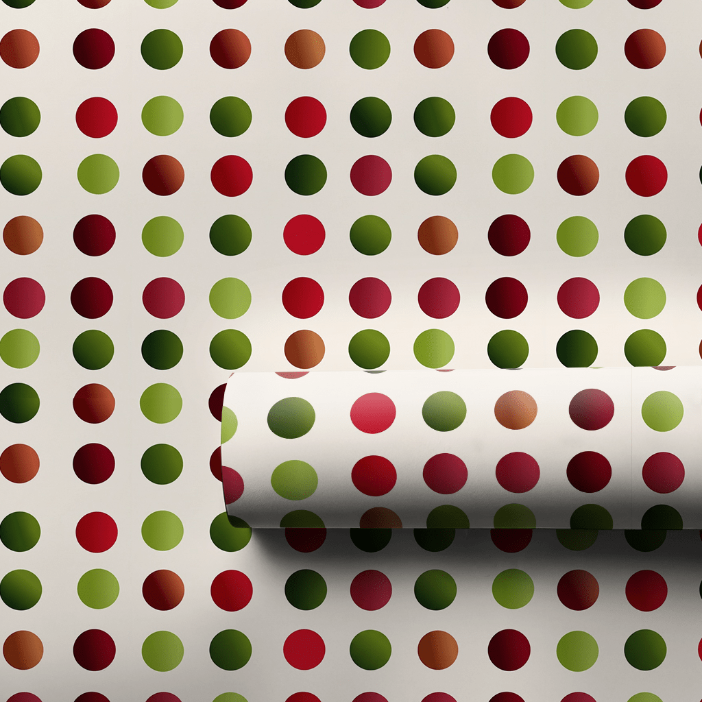 Retro Christmas Dots - Wrapping Paper - Aspen & Arlo