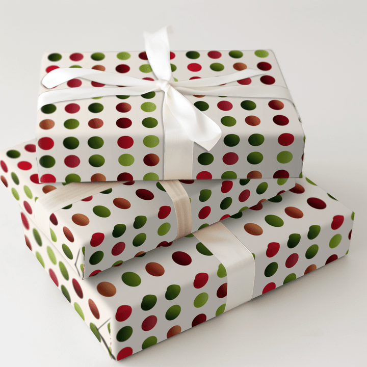 Retro Christmas Dots - Wrapping Paper - Aspen & Arlo