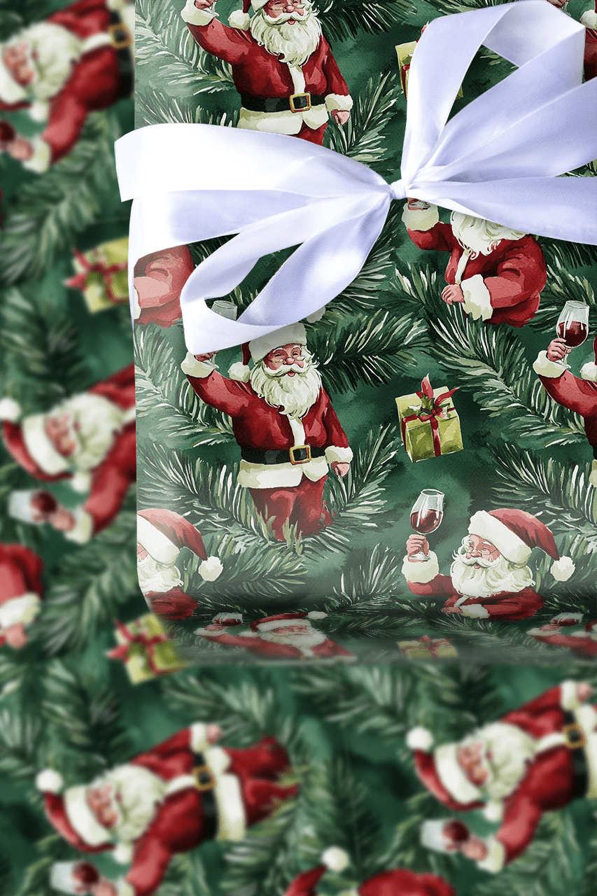 Shiraz for Santa - Wrapping Paper - Aspen & Arlo