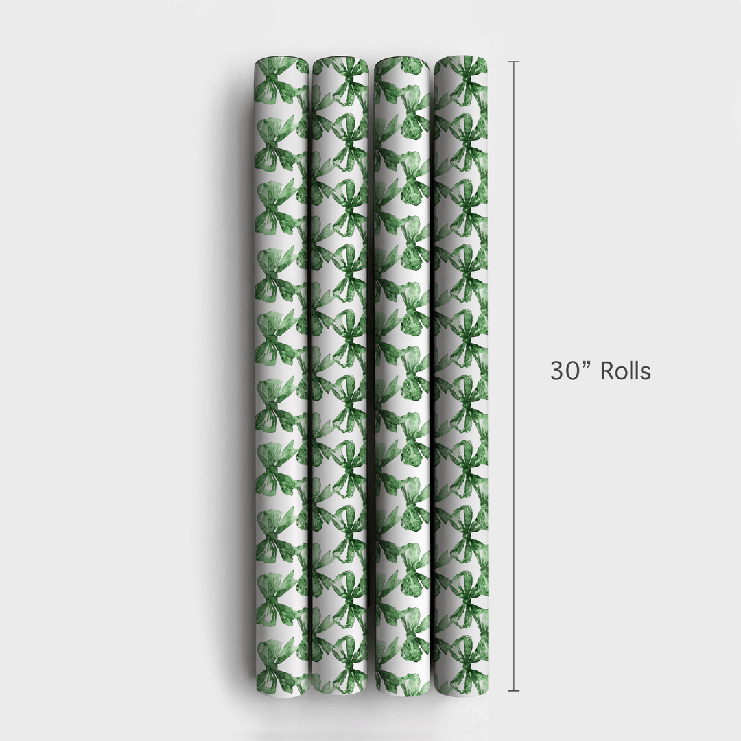 Green Bow - kay of Colors - Wrapping Paper - Aspen & Arlo