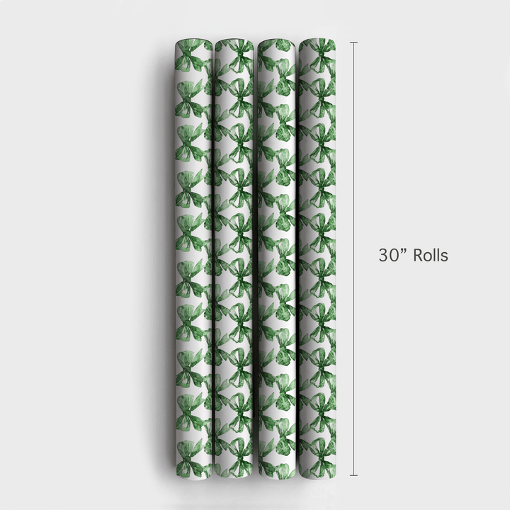 Green Bow - kay of Colors - Wrapping Paper - Aspen & Arlo