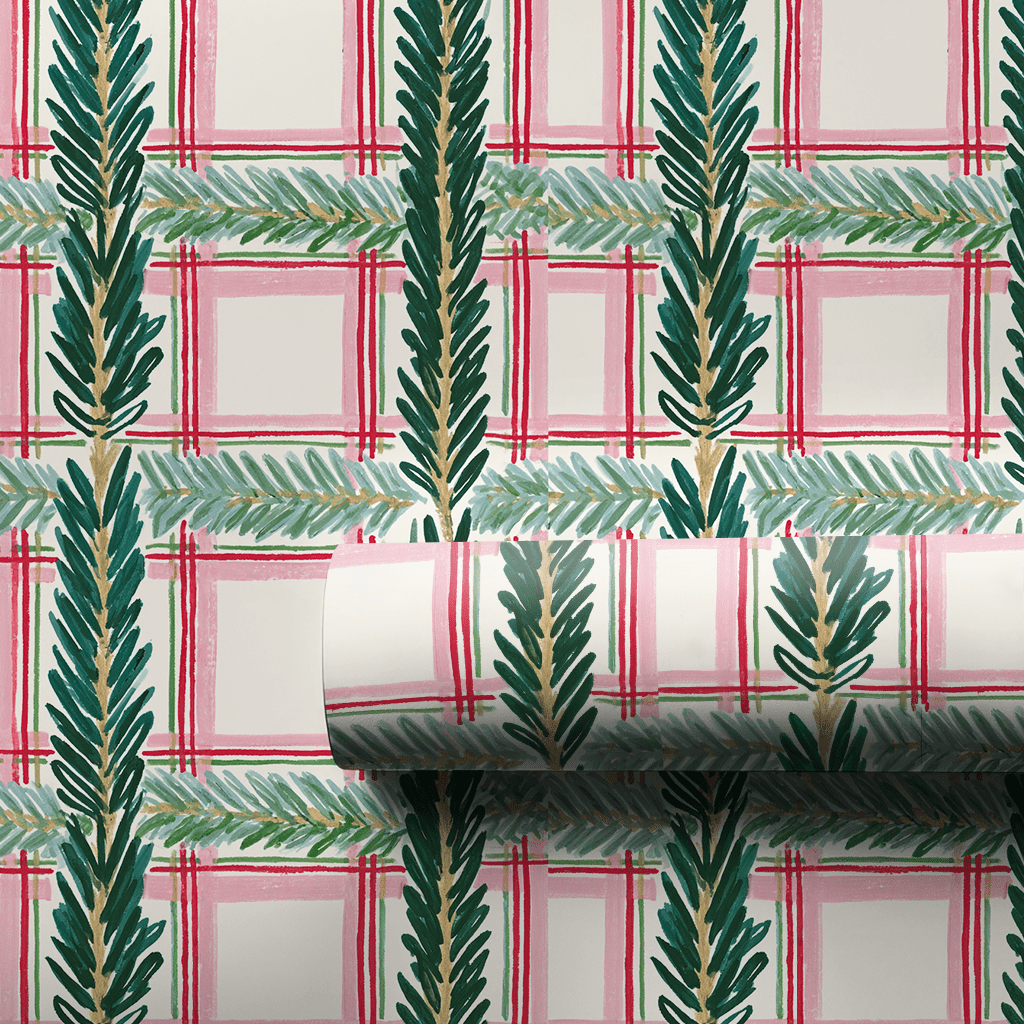Pine Bough Plaid - Wrapping Paper - Aspen & Arlo