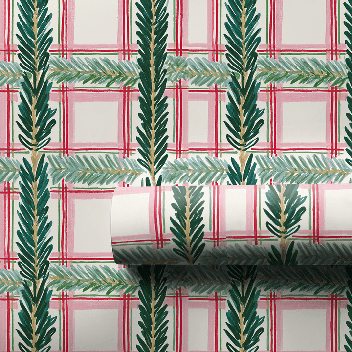 Pine Bough Plaid - Wrapping Paper - Aspen & Arlo