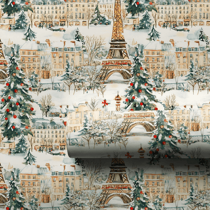 Christmas In Paris - Wrapping Paper - Aspen & Arlo