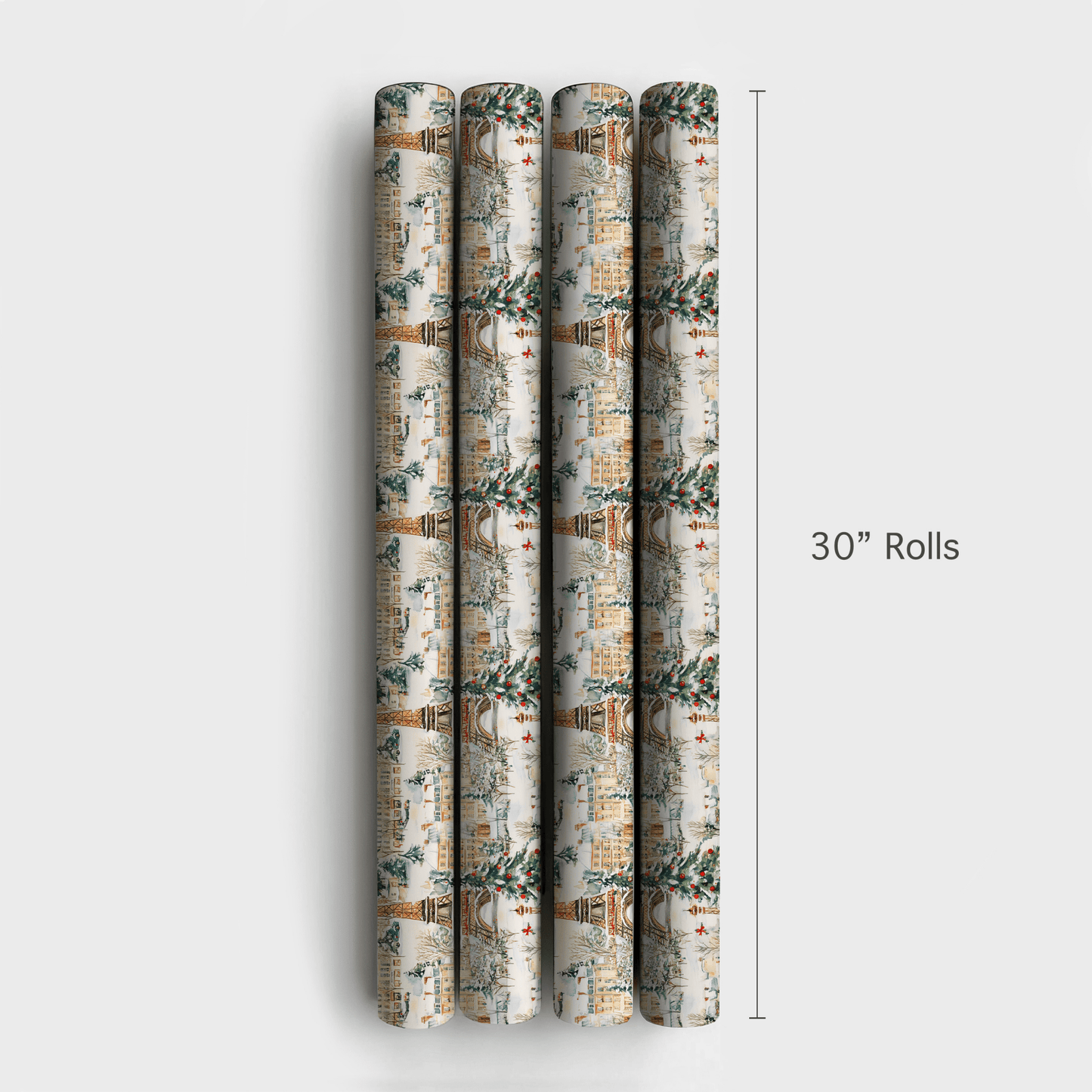 Christmas In Paris - Wrapping Paper - Aspen & Arlo