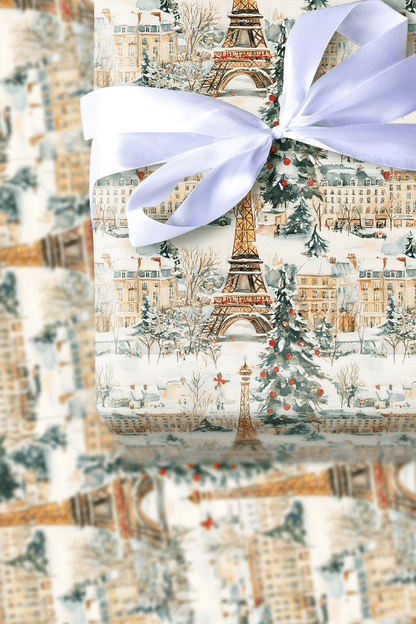 Christmas In Paris - Wrapping Paper - Aspen & Arlo