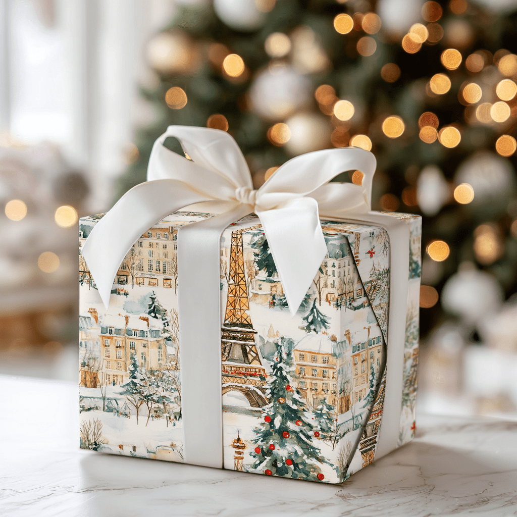 Christmas In Paris - Wrapping Paper - Aspen & Arlo