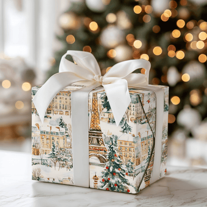 Christmas In Paris - Wrapping Paper - Aspen & Arlo