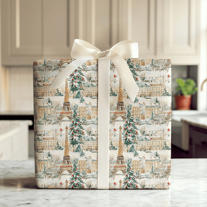 Christmas In Paris - Wrapping Paper - Aspen & Arlo