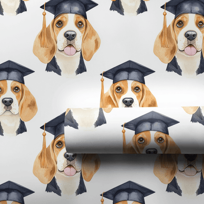 Beagle Graduate - Wrapping Paper - Aspen & Arlo