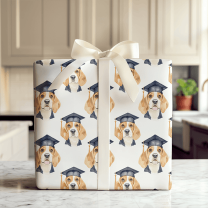 Beagle Graduate - Wrapping Paper - Aspen & Arlo