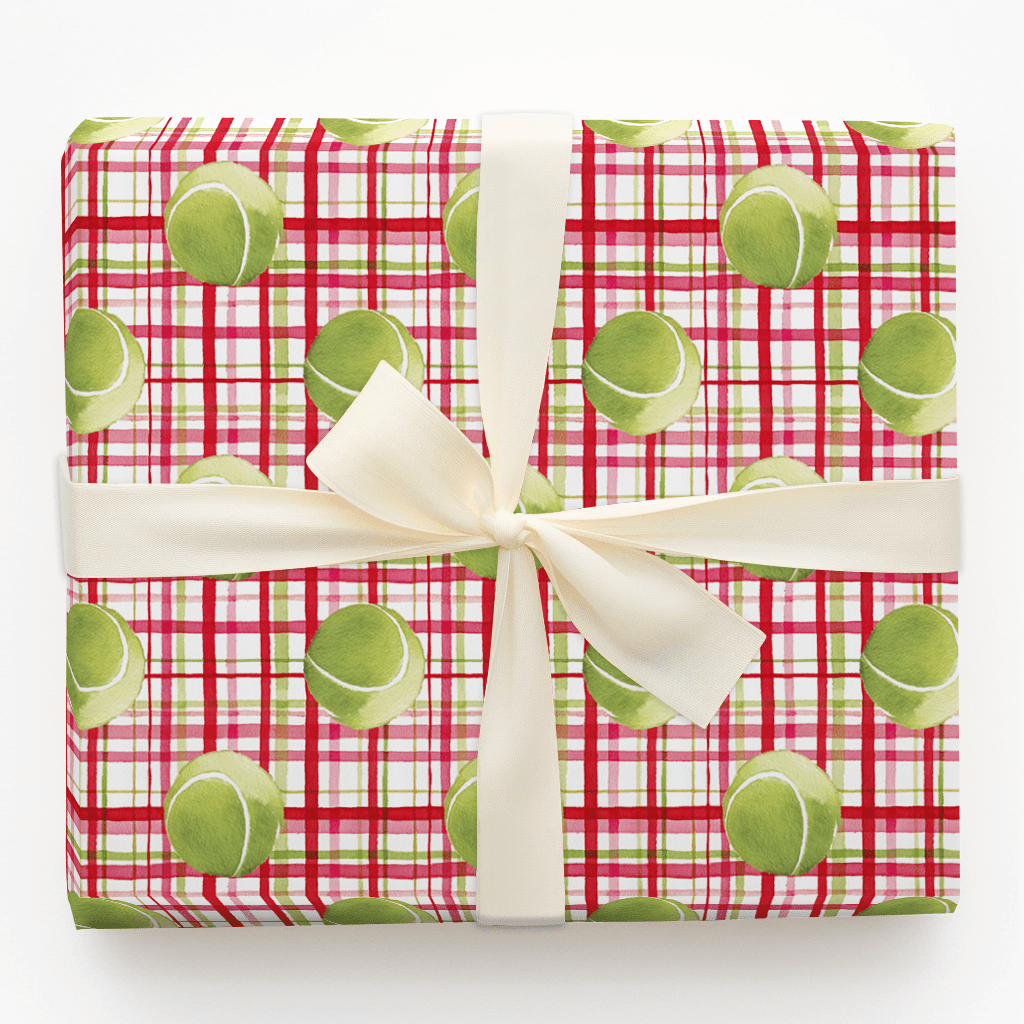 Tennis Plaid - Wrapping Paper - Aspen & Arlo
