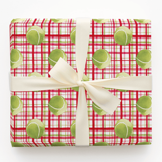 Tennis Plaid - Wrapping Paper - Aspen & Arlo