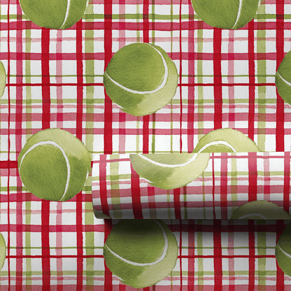 Tennis Plaid - Wrapping Paper - Aspen & Arlo