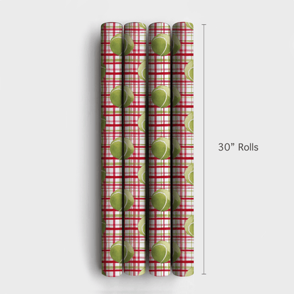 Tennis Plaid - Wrapping Paper - Aspen & Arlo