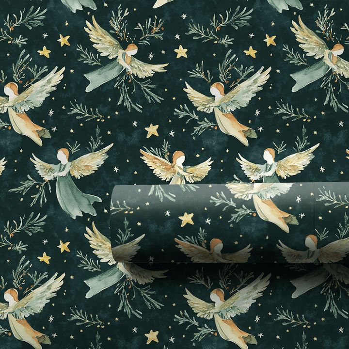 On Angels Wings - Wrapping Paper - Aspen & Arlo