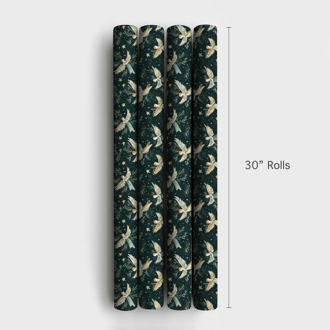 On Angels Wings - Wrapping Paper - Aspen & Arlo