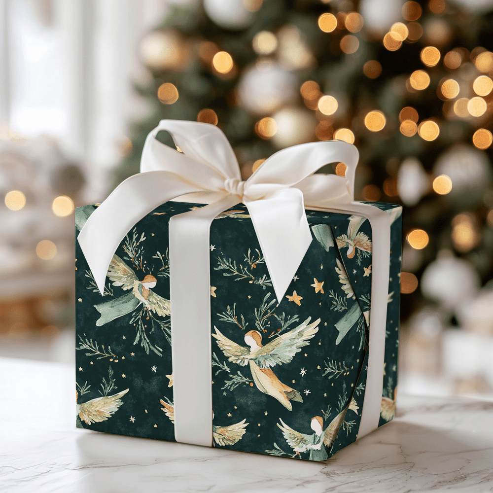 On Angels Wings - Wrapping Paper - Aspen & Arlo