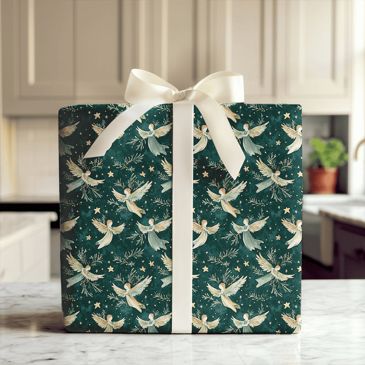 On Angels Wings - Wrapping Paper - Aspen & Arlo