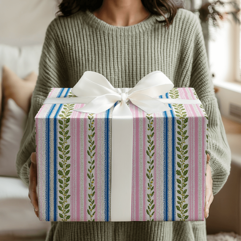 Whimsical Holiday Stripes - Wrapping Paper - Aspen & Arlo