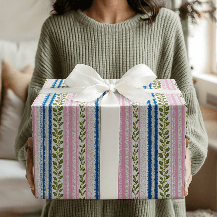 Whimsical Holiday Stripes - Wrapping Paper - Aspen & Arlo