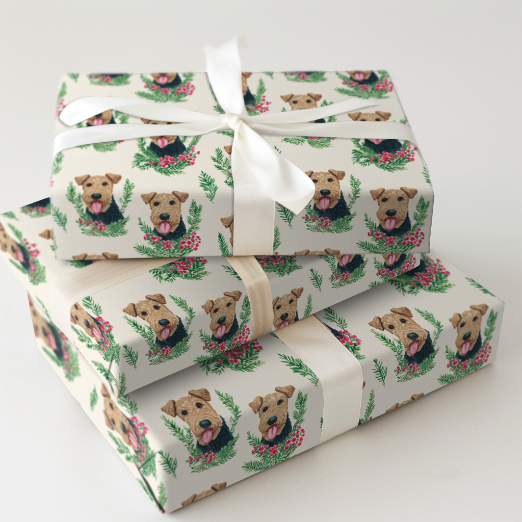 Wreaths of Airedale Terriers