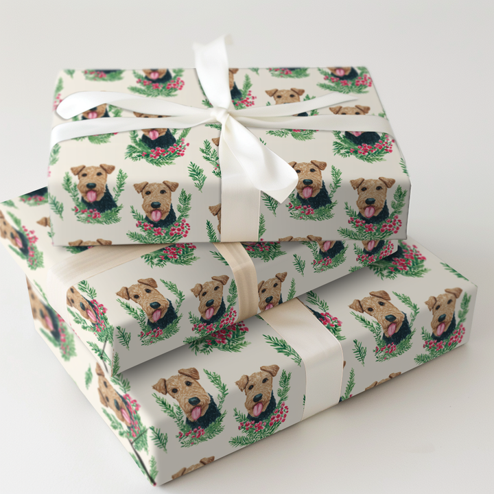 Wreaths of Airedale Terriers