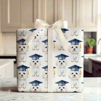 Maltese Graduate - Wrapping Paper - Aspen & Arlo