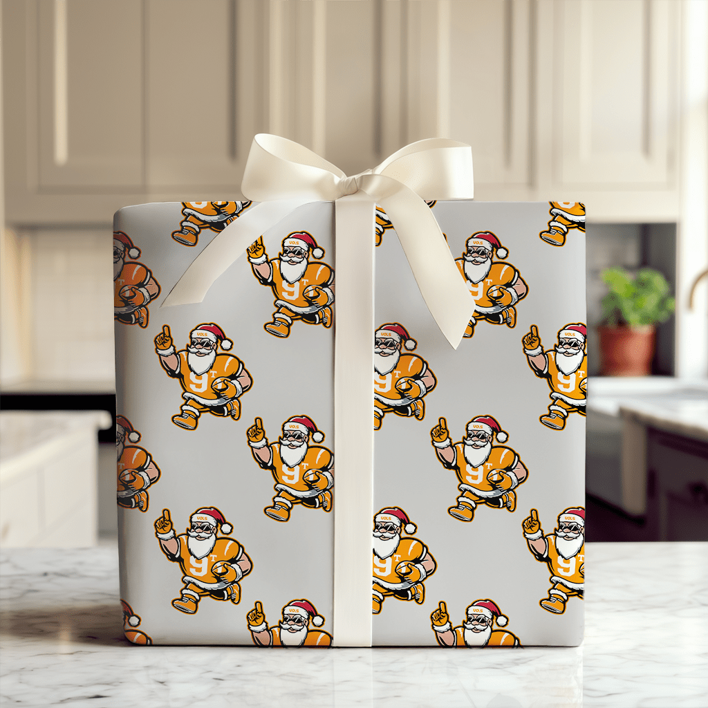 Vol Jolly End Zone - Wrapping Paper - Aspen & Arlo