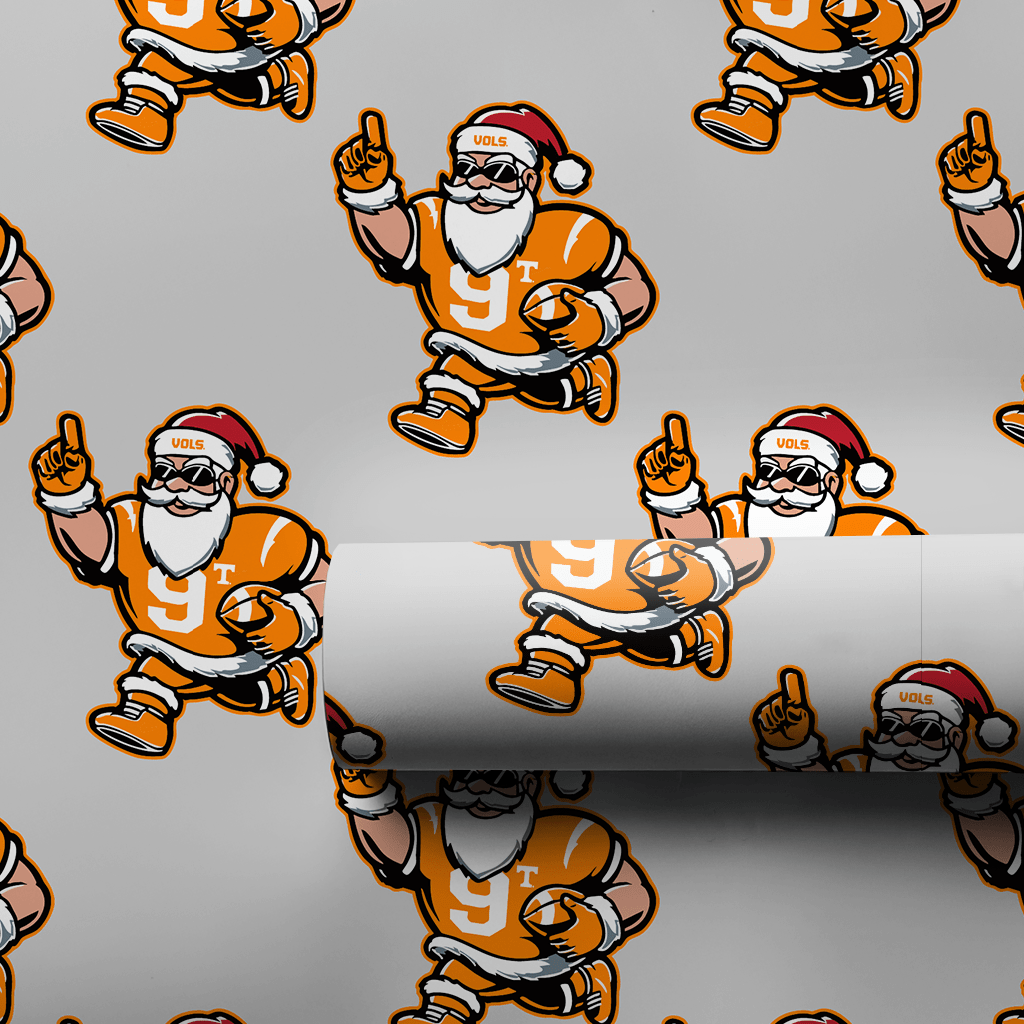 Vol Jolly End Zone - Wrapping Paper - Aspen & Arlo