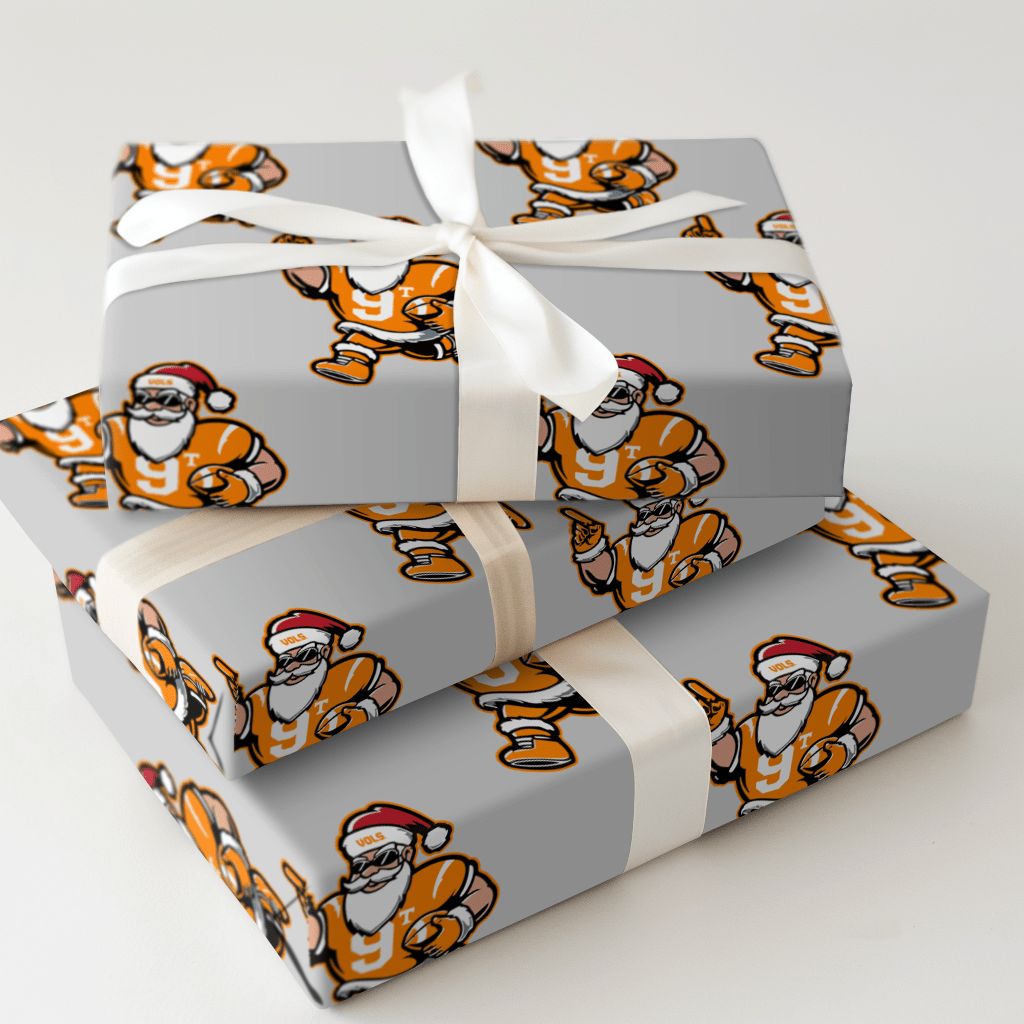 Vol Jolly End Zone - Wrapping Paper - Aspen & Arlo