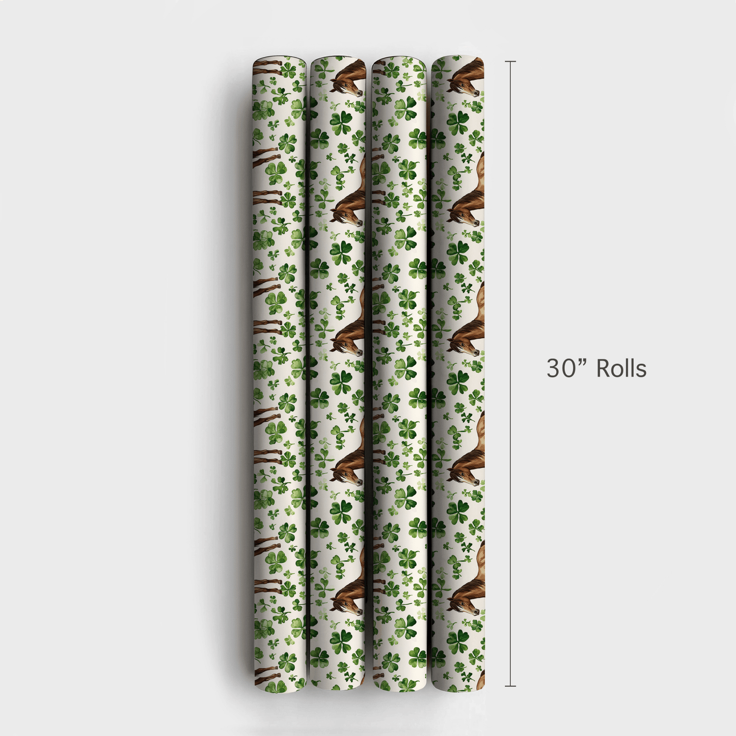 Shamrocks with the Tennessee Walking Horse - Wrapping Paper - Aspen & Arlo