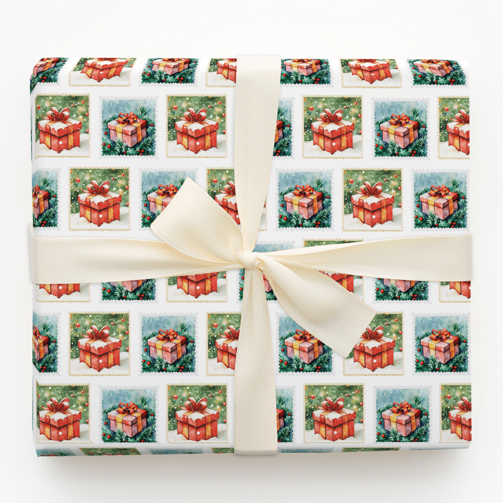 Present Day Postage - Wrapping Paper - Aspen & Arlo