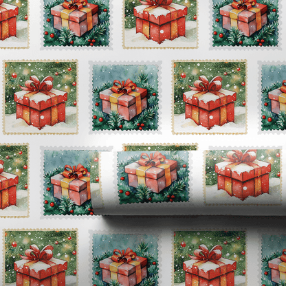 Present Day Postage - Wrapping Paper - Aspen & Arlo