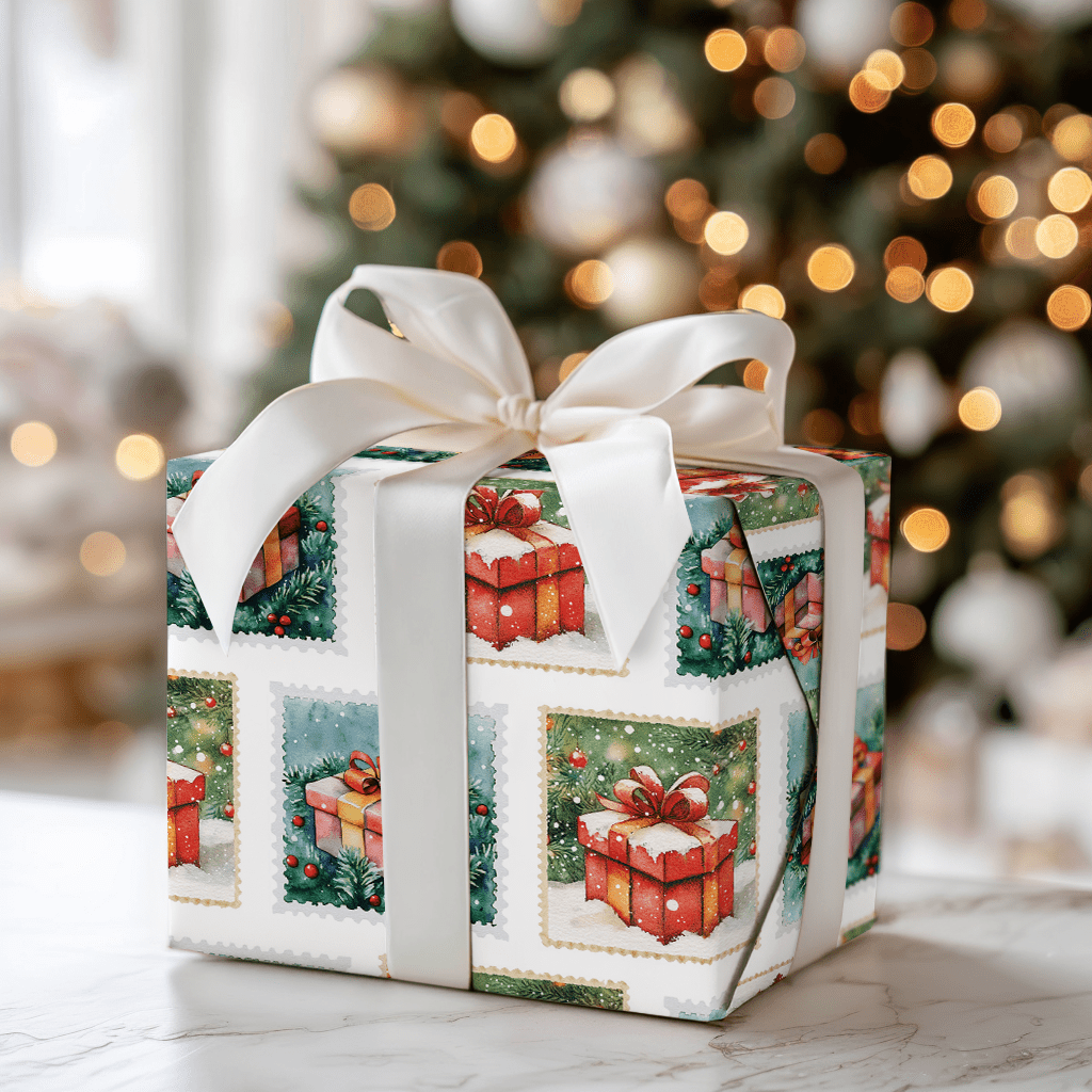 Present Day Postage - Wrapping Paper - Aspen & Arlo