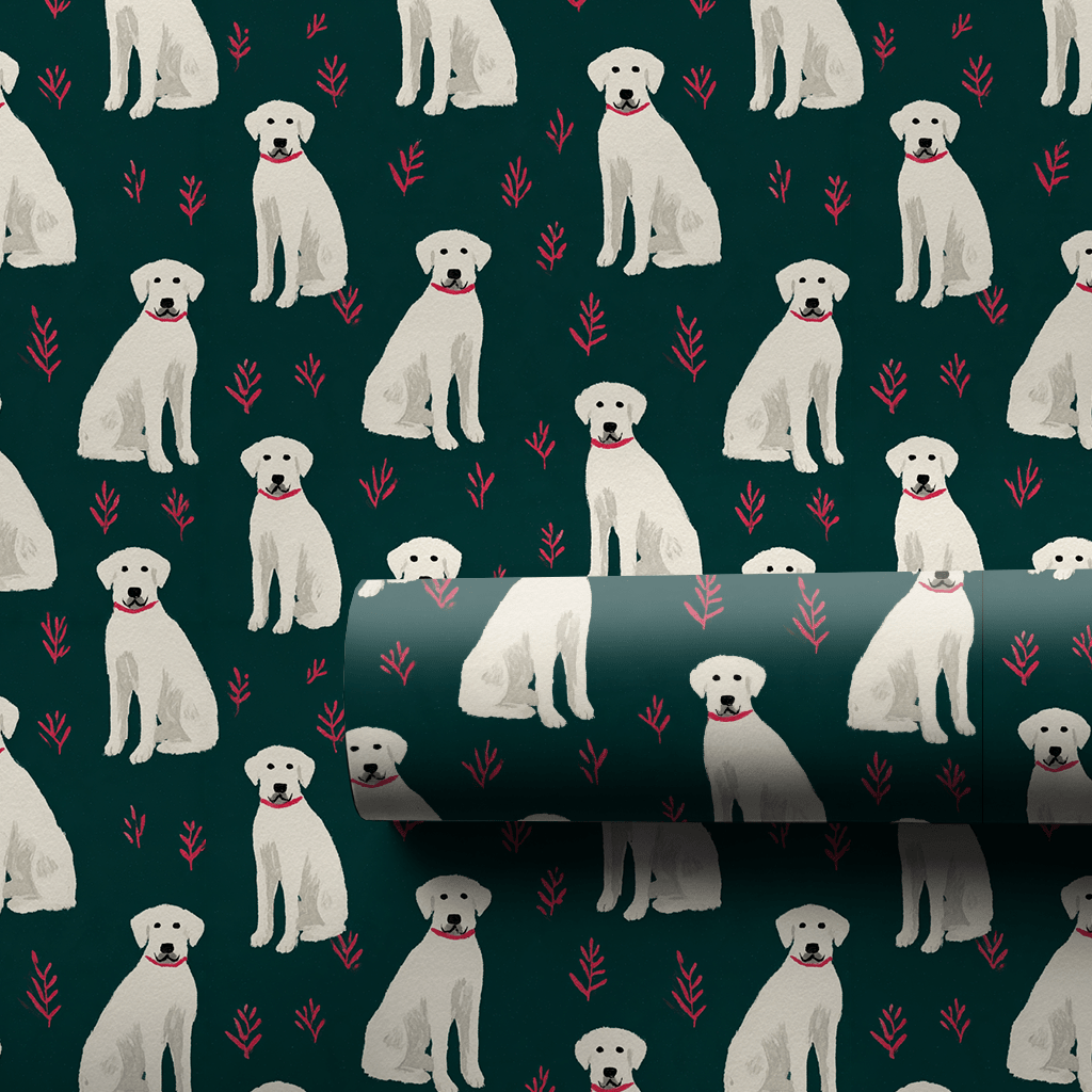 Happy Dogo Argentino - Wrapping Paper - Aspen & Arlo