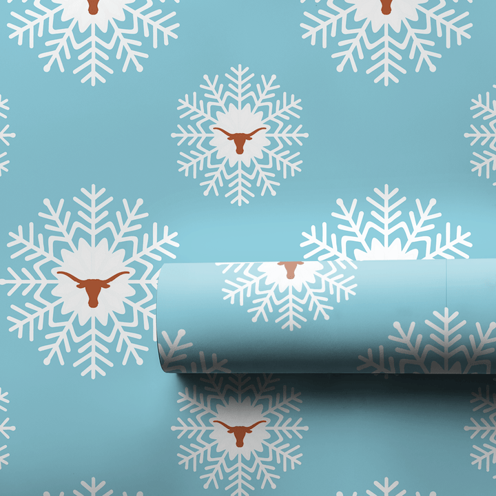 Longhorn Snowflake - Wrapping Paper - Aspen & Arlo