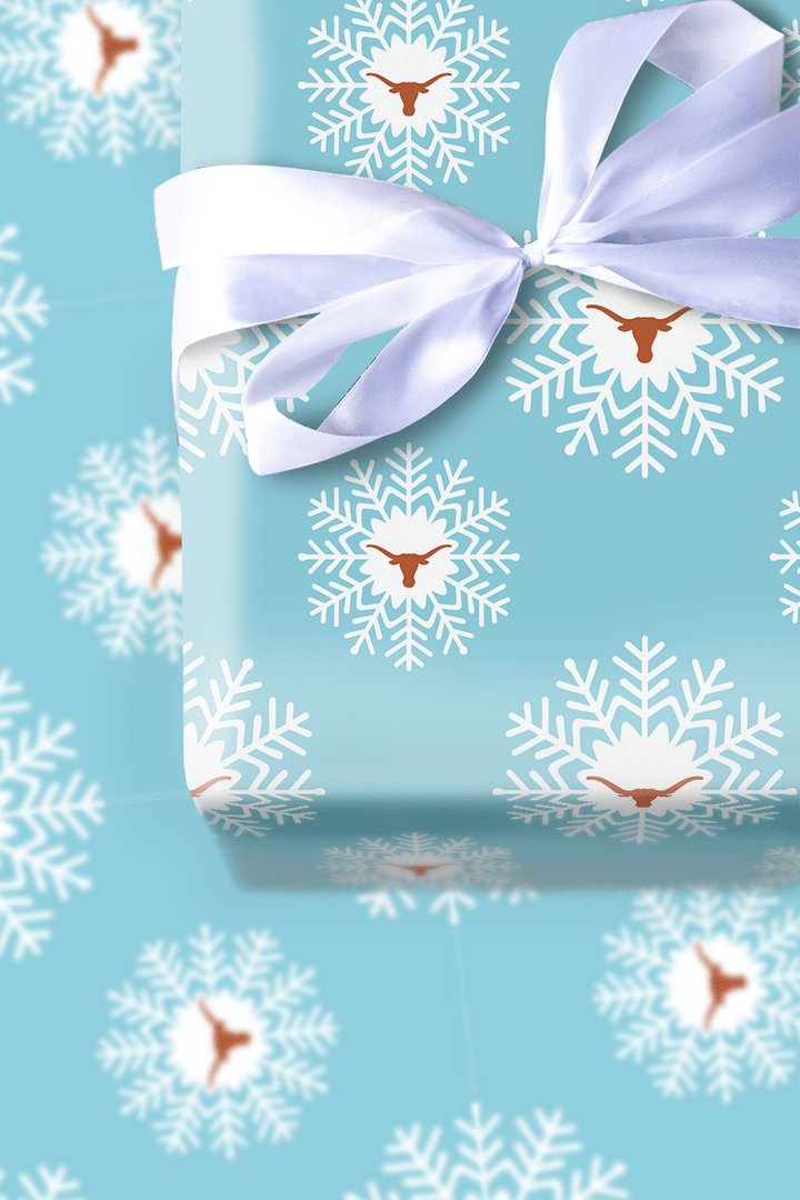 Longhorn Snowflake - Wrapping Paper - Aspen & Arlo