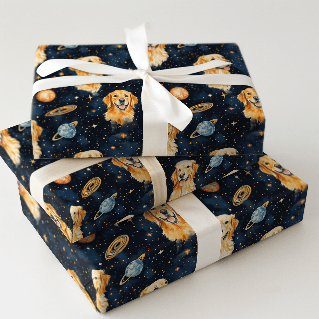 Space Retriever - Wrapping Paper - Aspen & Arlo