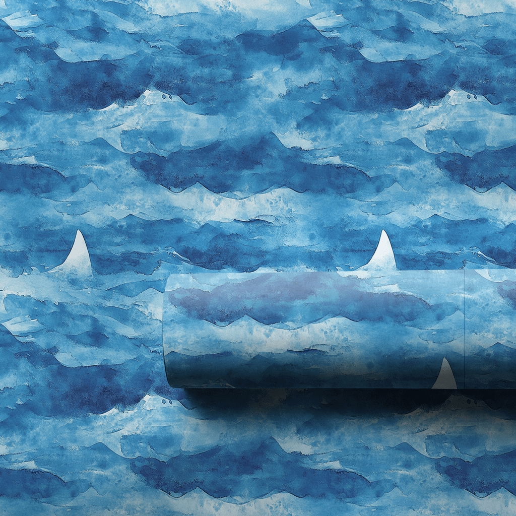 Sharky and I Know It - Wrapping Paper - Aspen & Arlo