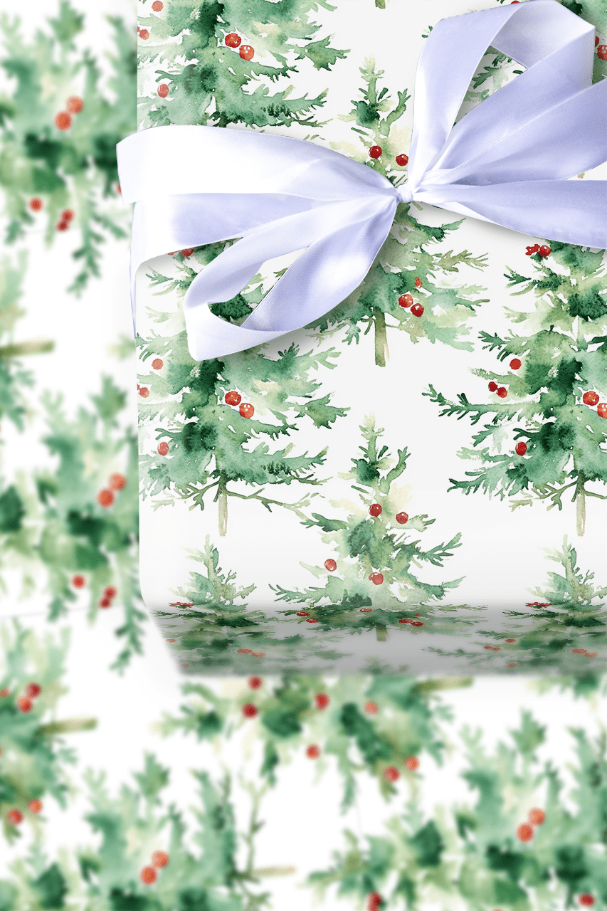 Festive Fur - Wrapping Paper - Aspen & Arlo