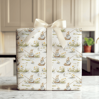 Hook Line and Bunny - Wrapping Paper - Aspen & Arlo