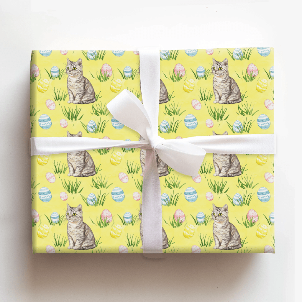 Easter Eggs with the American Shorthair - Wrapping Paper - Aspen & Arlo